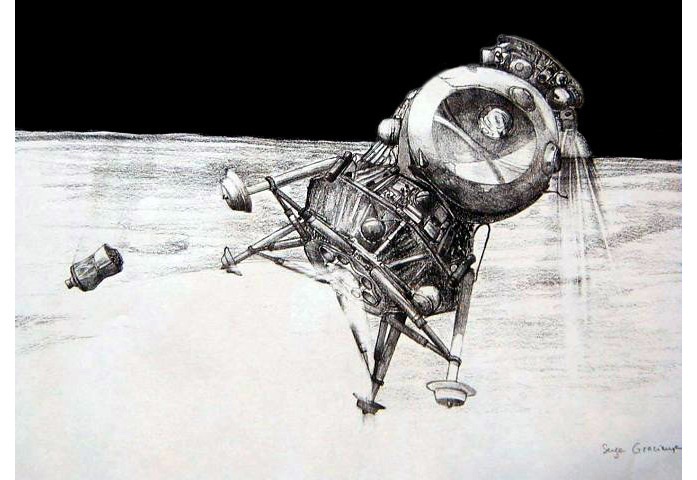 Корабль луна 3. Лунный модуль СССР. Советский лунный посадочный модуль. Лунный модуль Протон СССР. Советский проект Луна.